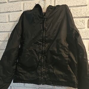Women's Black Windbreaker Jacket